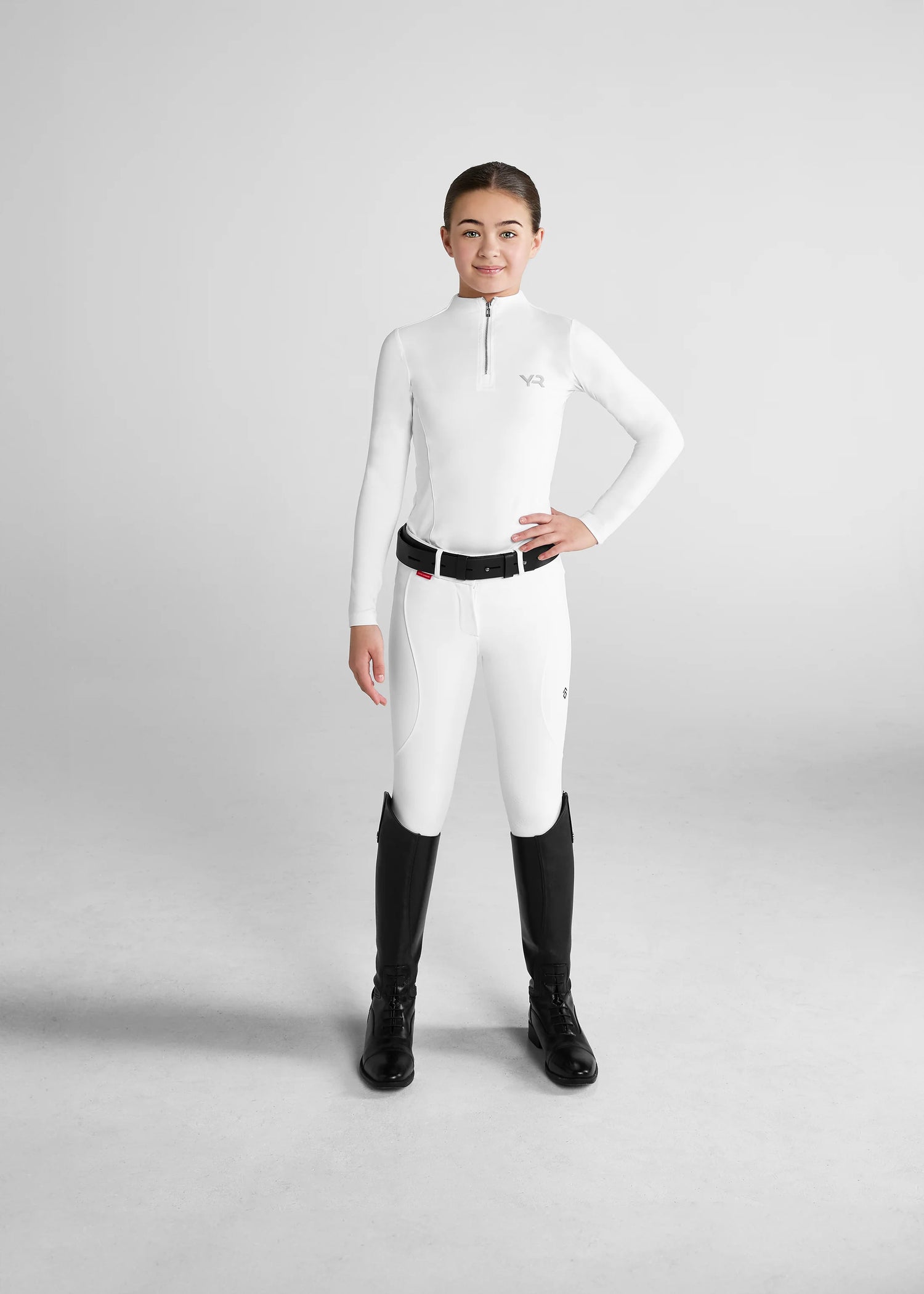 Aztec Diamond Young Rider White Base Layer @IGEQUINE