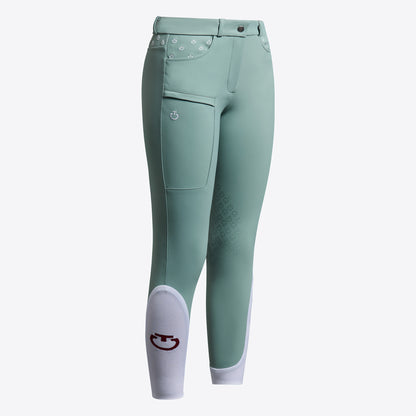 Cavalleria Toscana Kids Girls Embroidery Grip Breeches 