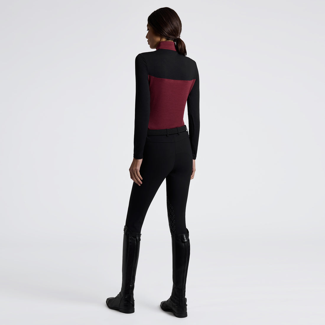Cavalleria Toscana L/S Tech Wool Half Zip Training Top