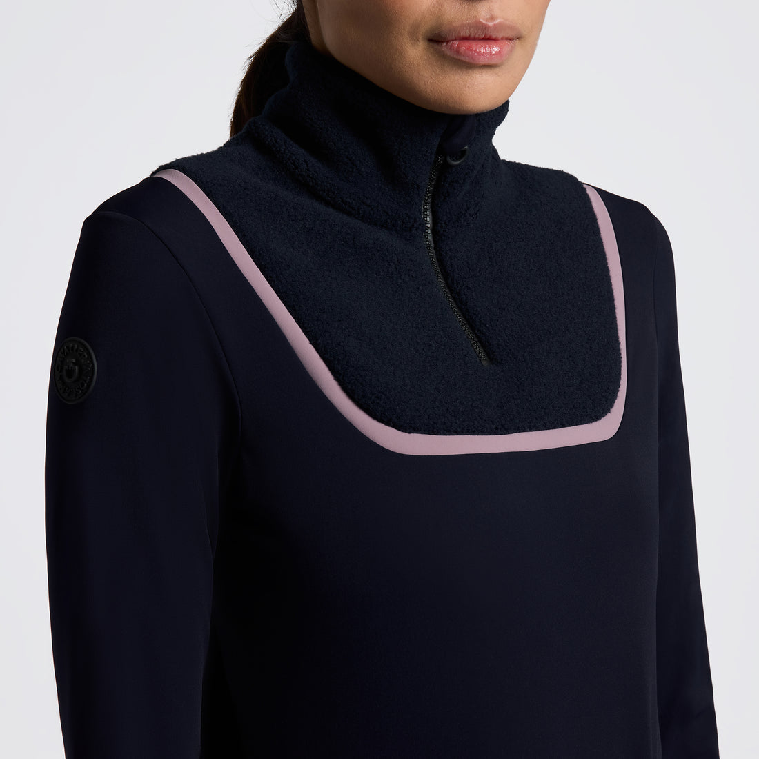 Cavalleria Toscana L/S Warm Jersey W/Fleece Insert Training Polo
