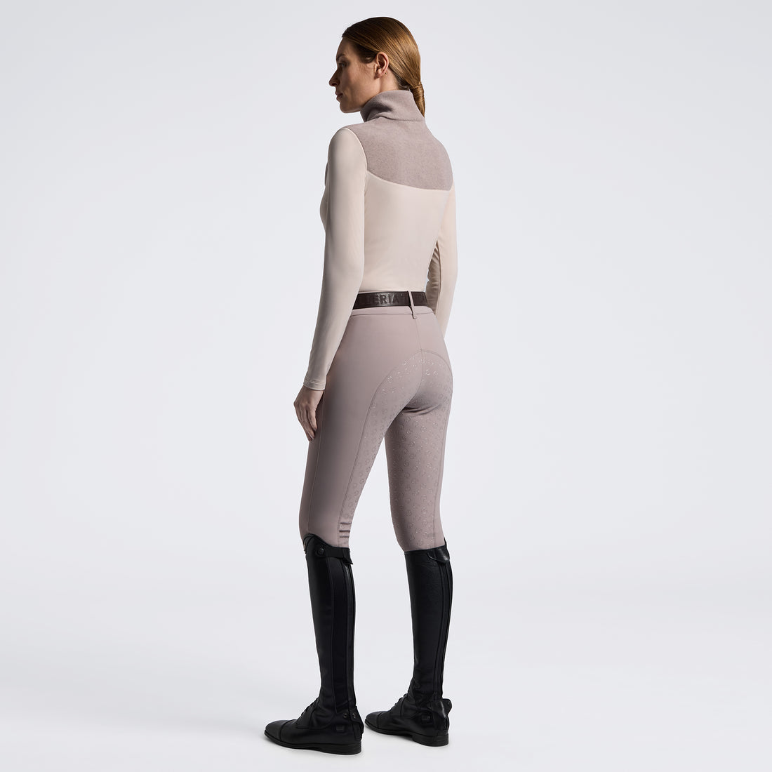 Cavalleria Toscana Fleece Training Top - Cipria and Rainy Day