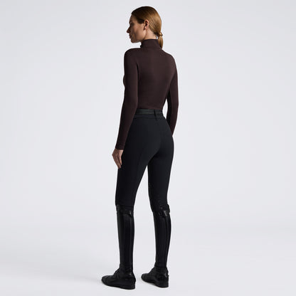 Cavalleria Toscana Women’s Tech Wool Half Zip Training Top - Expresso