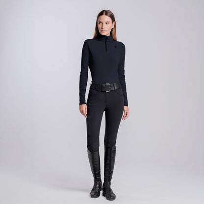 Cavalleria Toscana Jersey Half Zip Training Top - Navy Blue