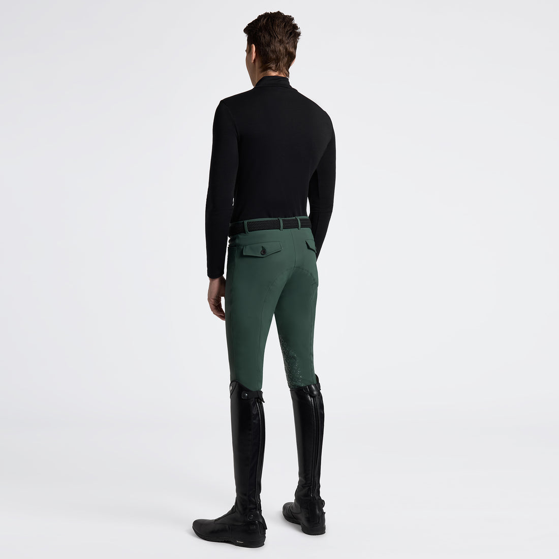 Cavalleria Toscana Tech Wool Half Zip Training L/S Turtleneck