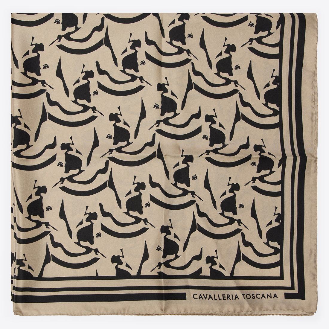 Cavalleria Toscana Horses Silk Pattern Foulard