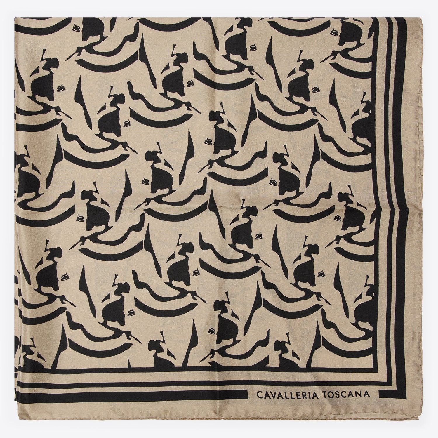 Cavalleria Toscana Horses Silk Pattern Foulard