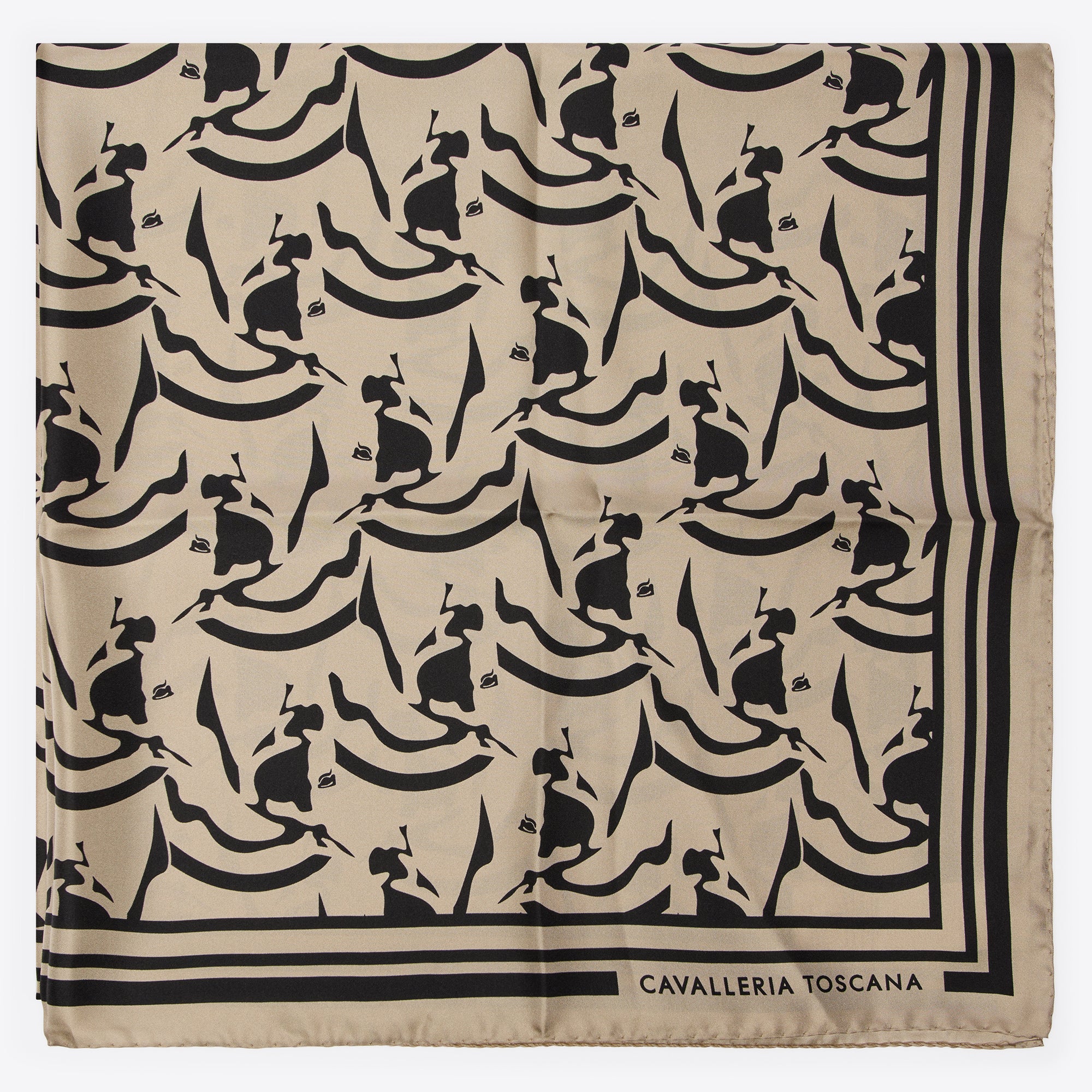 Cavalleria Toscana Horses Silk Pattern Foulard
