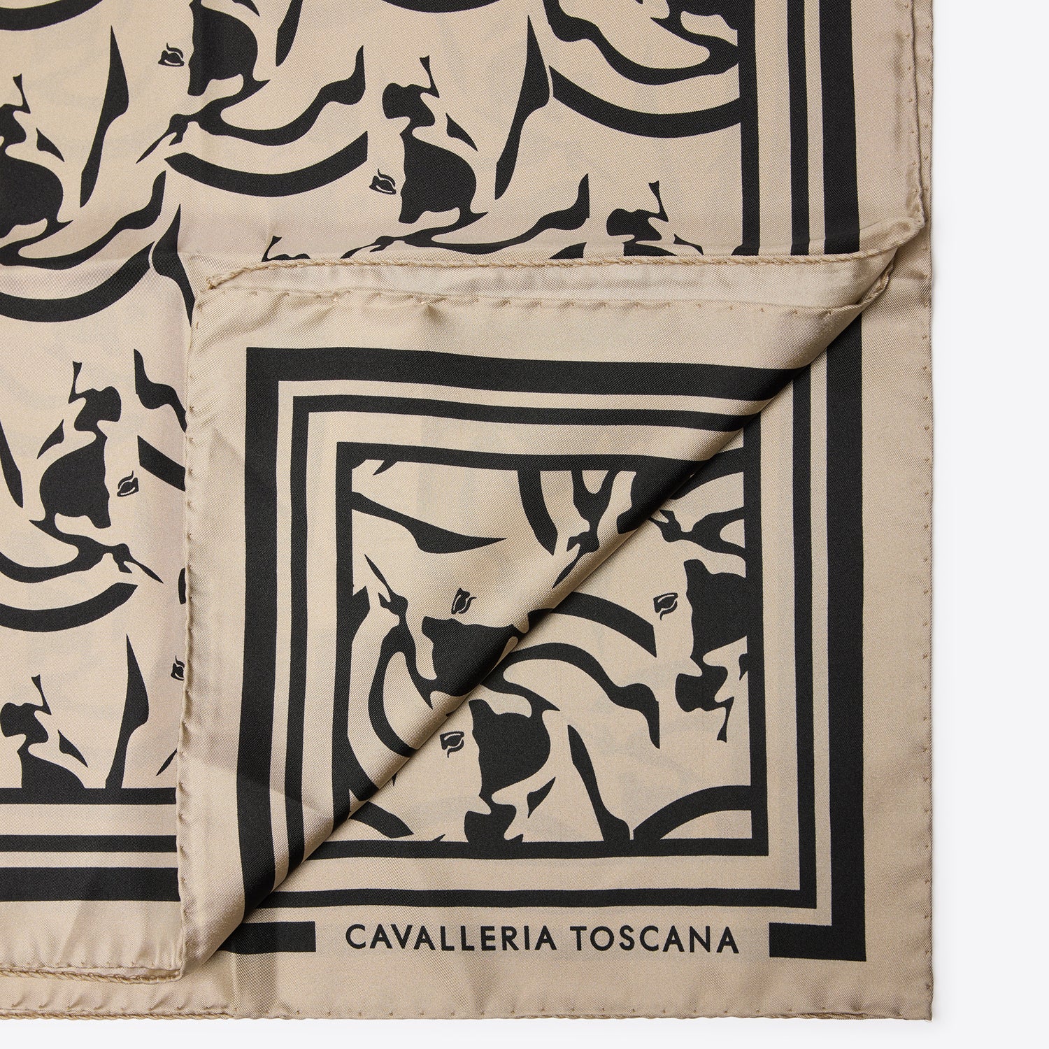 Cavalleria Toscana Horses Silk Pattern Foulard