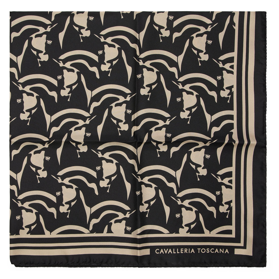 Cavalleria Toscana Horses Silk Pattern Foulard
