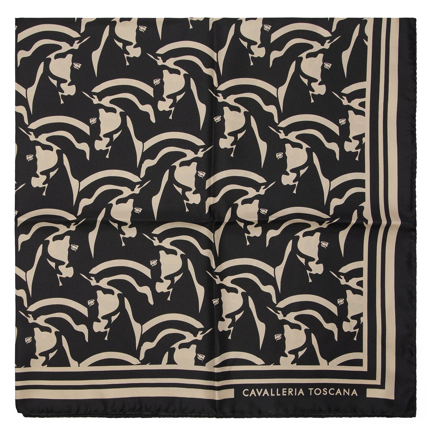 Cavalleria Toscana Horses Silk Pattern Foulard