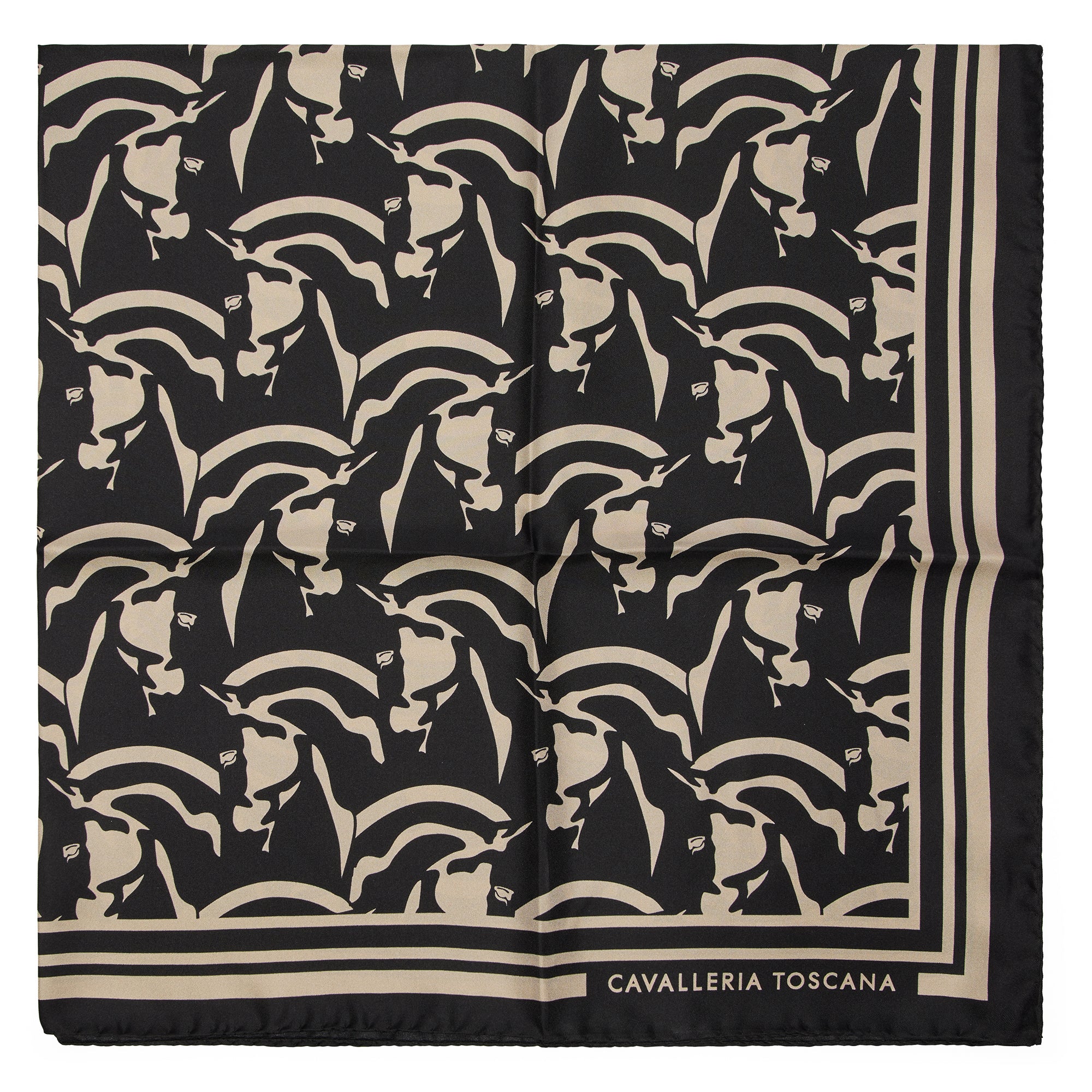 Cavalleria Toscana Horses Silk Pattern Foulard