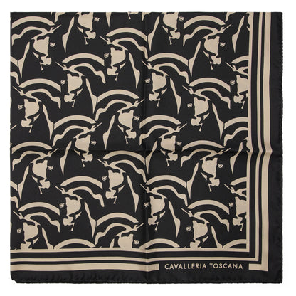 Cavalleria Toscana Horses Silk Pattern Foulard