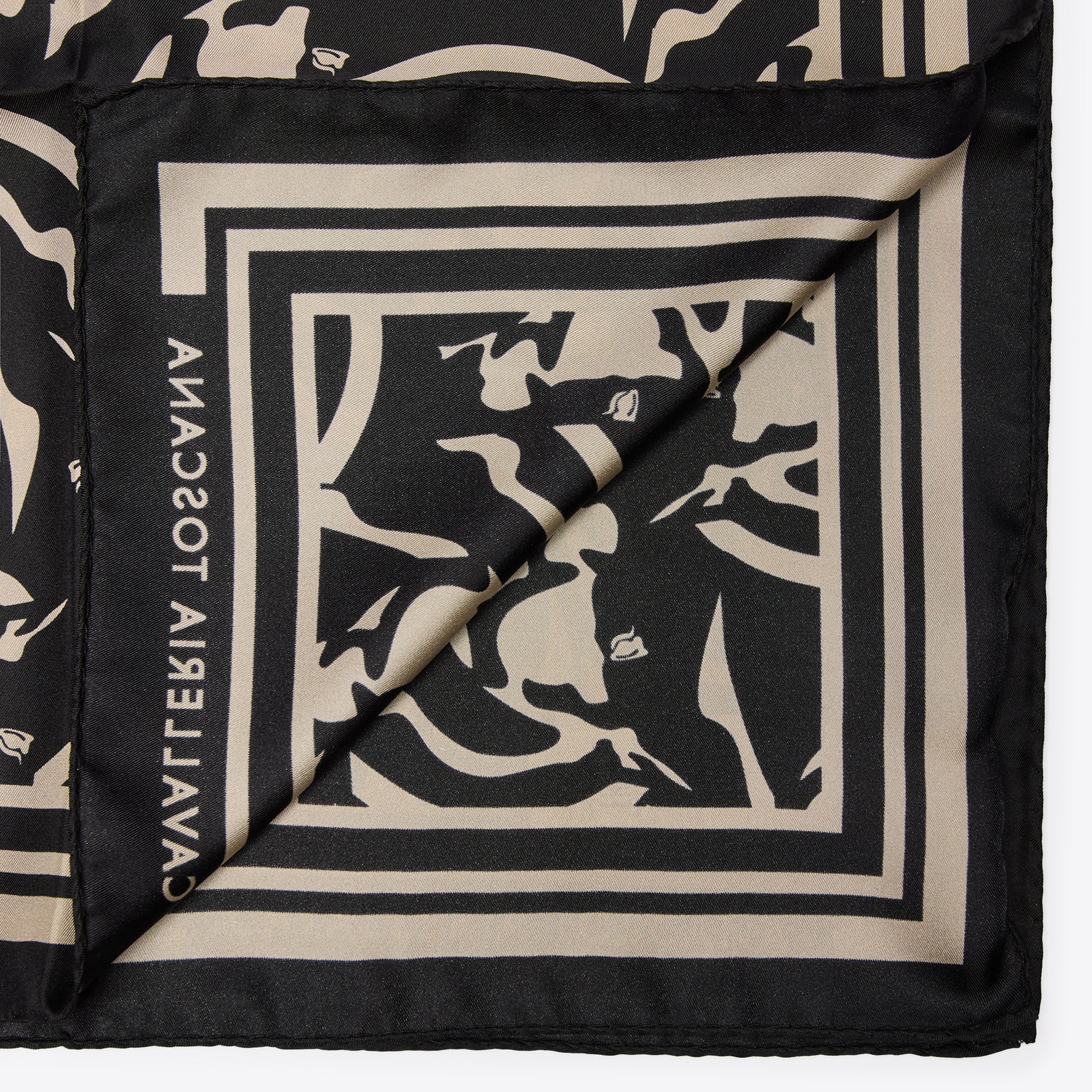 Cavalleria Toscana Horses Silk Pattern Foulard
