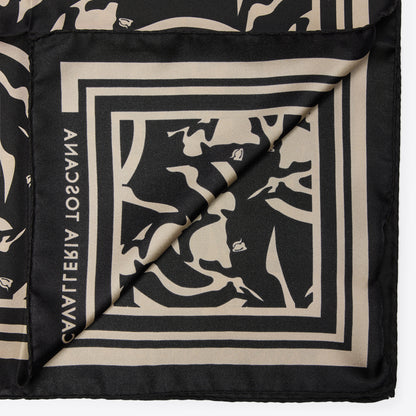 Cavalleria Toscana Horses Silk Pattern Foulard