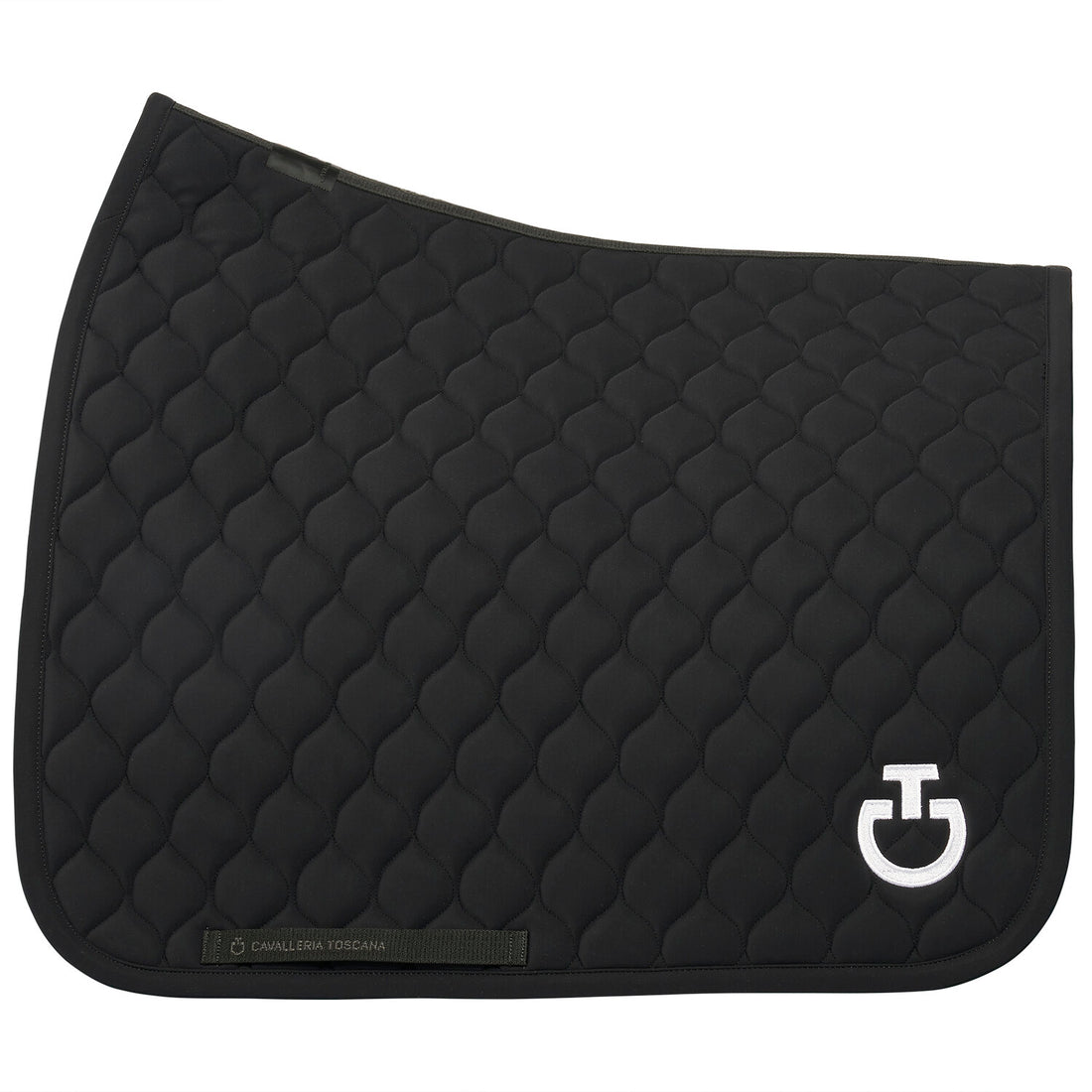 Cavalleria Toscana Circular Quilted Jersey Dressage Saddle Pad Black
