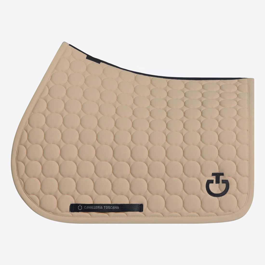 Cavalleria Toscana Circle Quilted Jumping Saddle Pad - Aluminium