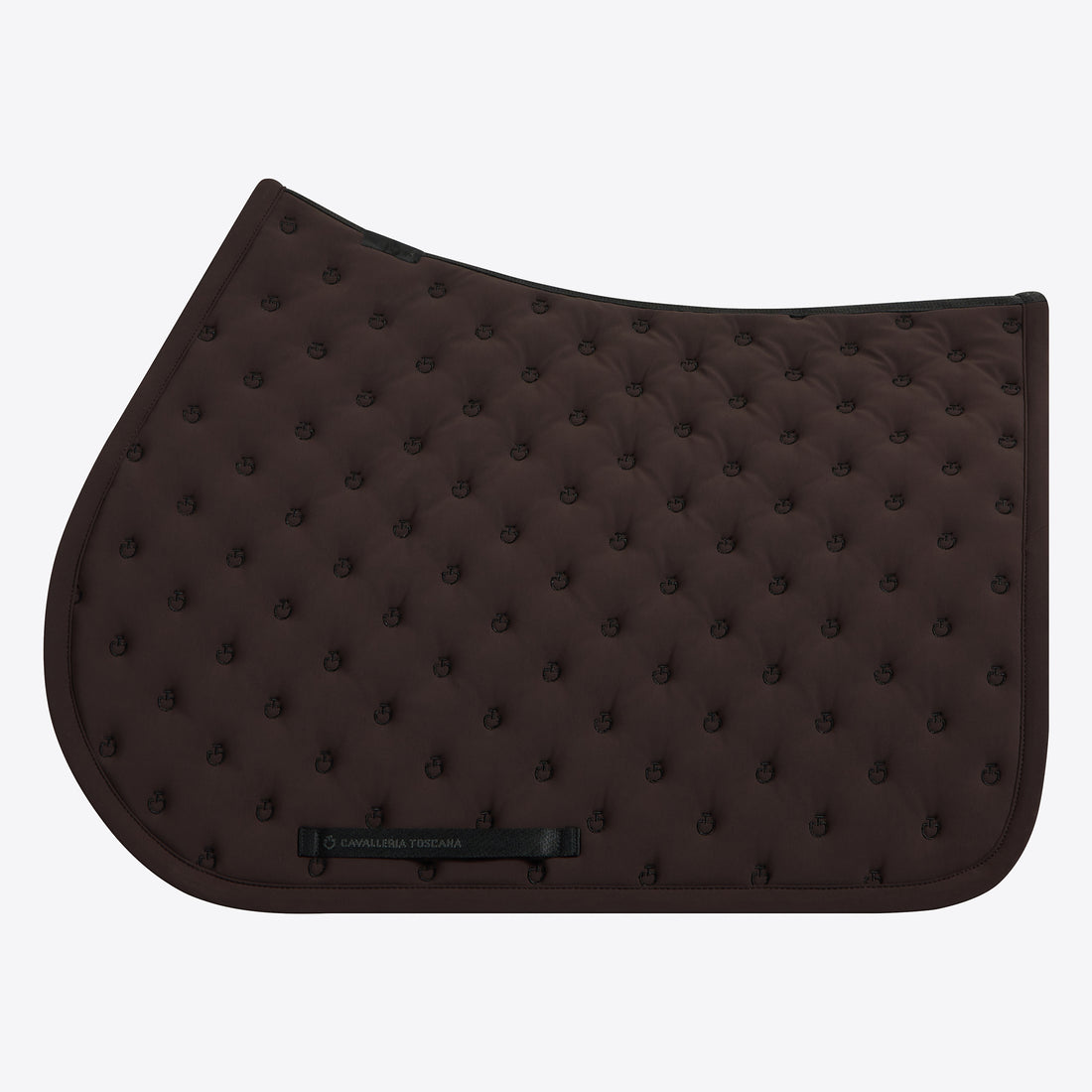 Cavalleria Toscana Embroidery Jumping Saddle Pad - Expresso