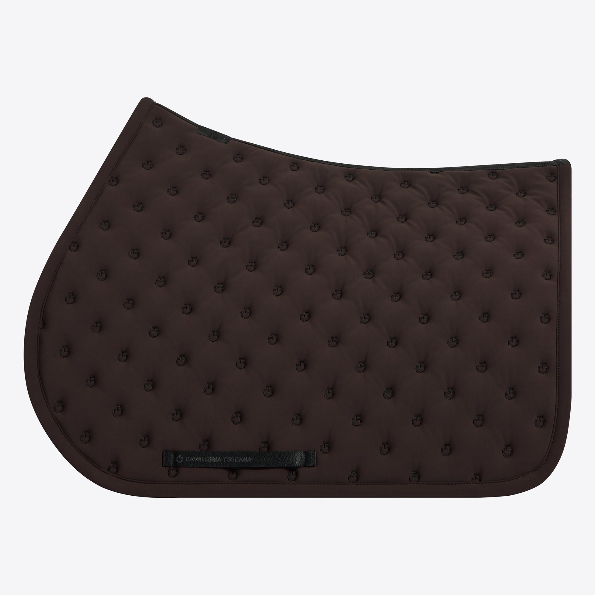Cavalleria Toscana Embroidery Jumping Saddle Pad - Expresso