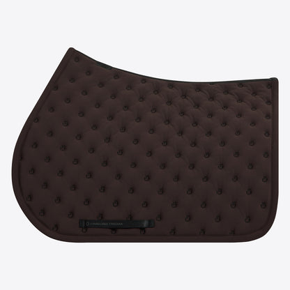 Cavalleria Toscana Embroidery Jumping Saddle Pad - Expresso