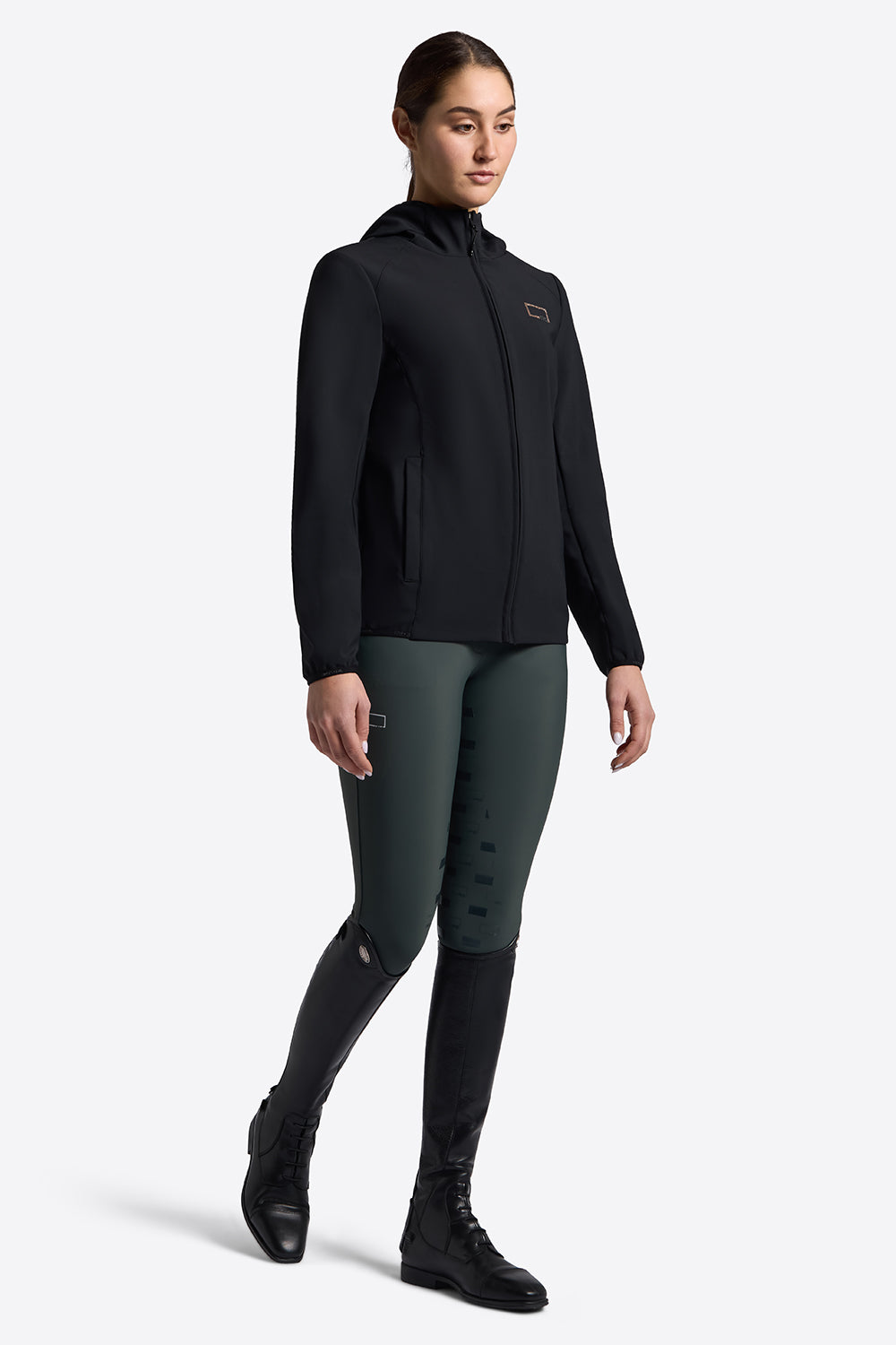 Riders Gene Women’s Soft Shell with Rhinestones - Black