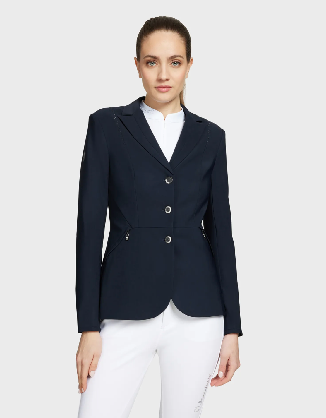 Samshield navy Jackie crystal competition shirt 