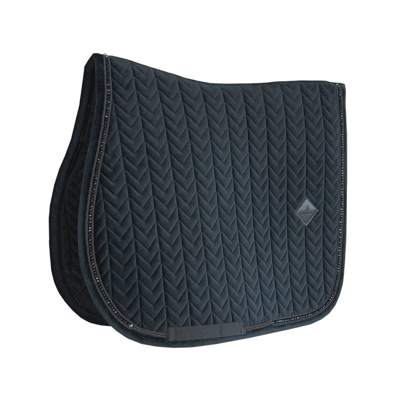 Kentucky Horsewear Velvet Saddle Pad Pearls Jumping