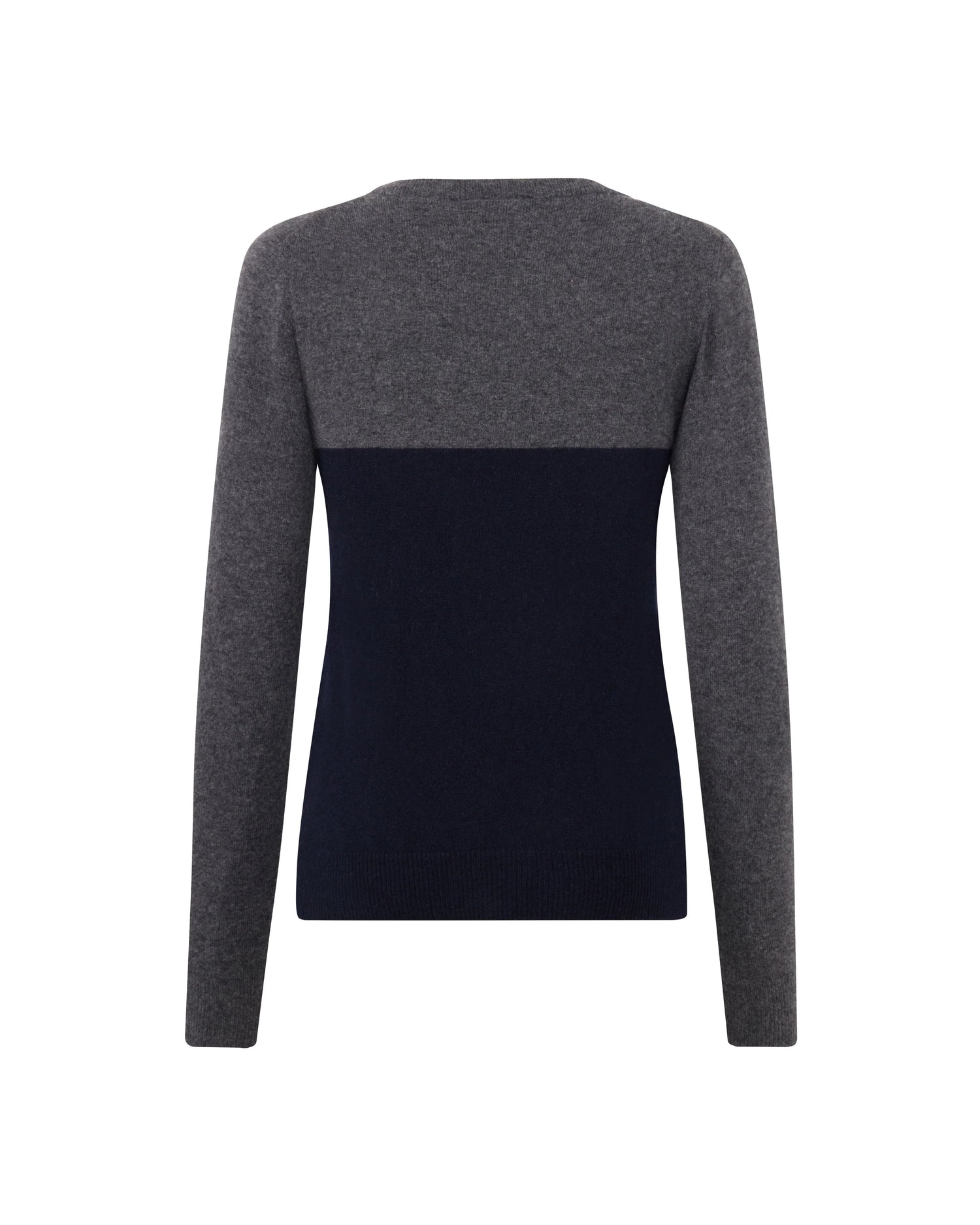 Trolle Extra fine wool Star logo crew Sweater Navy/Grey