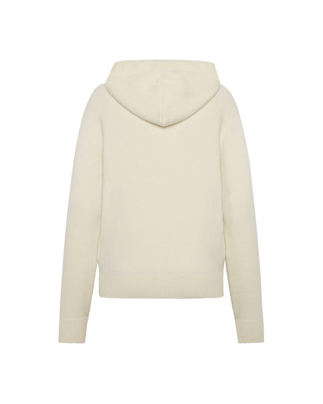 Trolle Loose Fit Extra Fine Merino Zip Hoodie Female off White