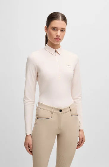 Boss Equestrian Chess Training Shirt Piquee Pearl