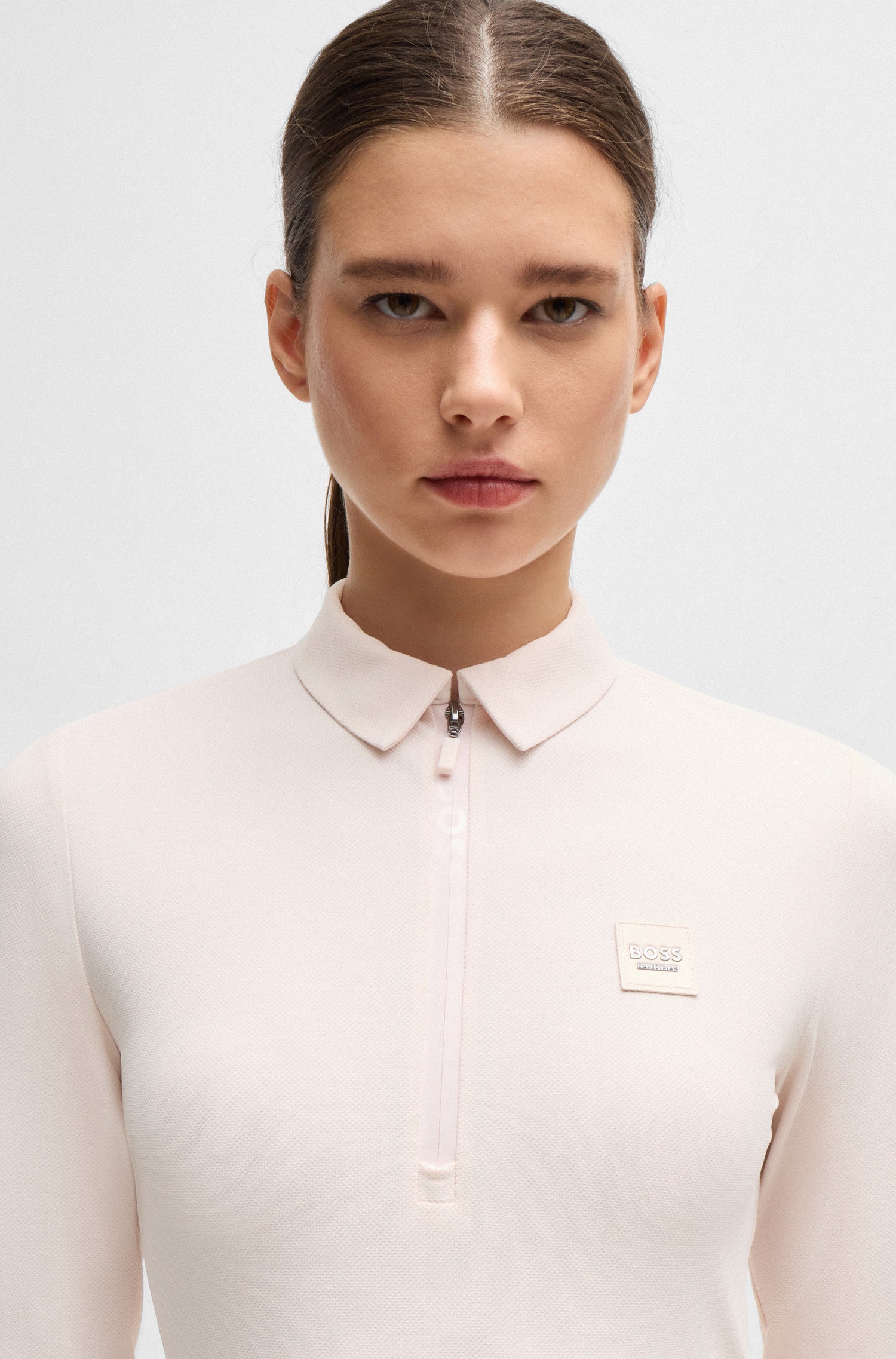 Boss Equestrian Chess Training Shirt Piquee Pearl