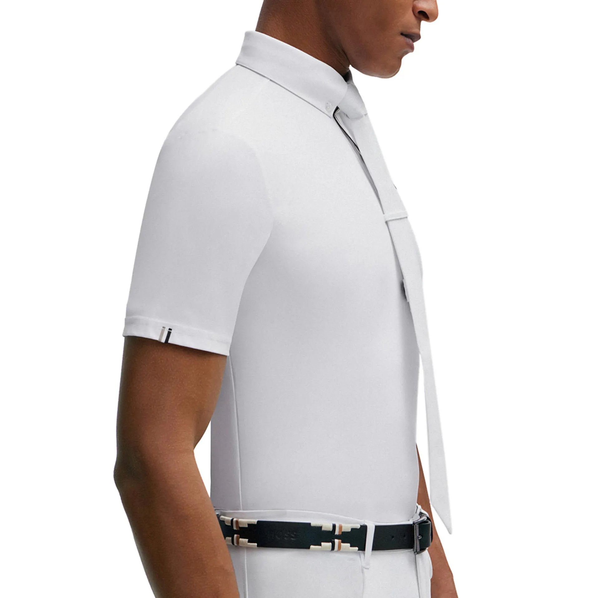 Boss Equestrian Men Marty Competition Shirt Signature White