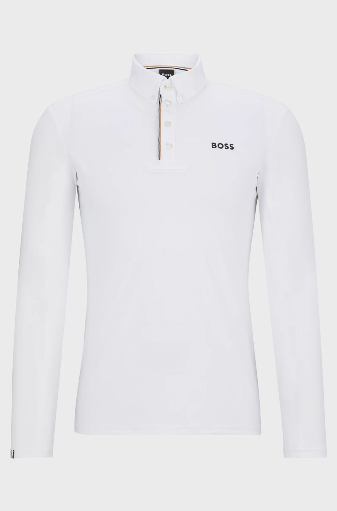 Boss Equestrian Mens Nick Competition Shirt Signature White