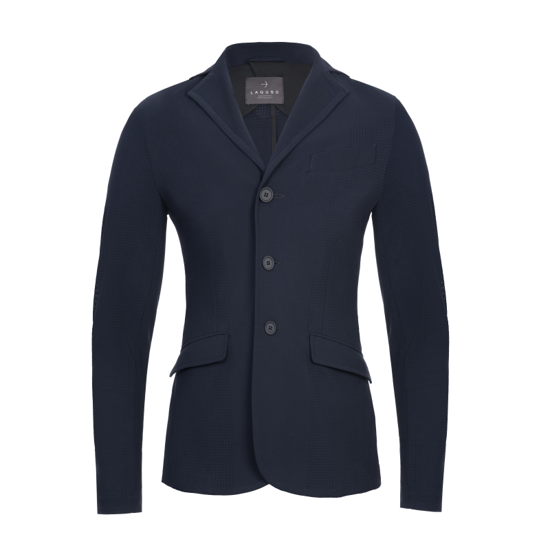 Laguso Mens Jack Forato Navy Mesh Competition Jacket