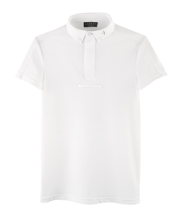 Laguso mens Luca Logo White Show Shirt 