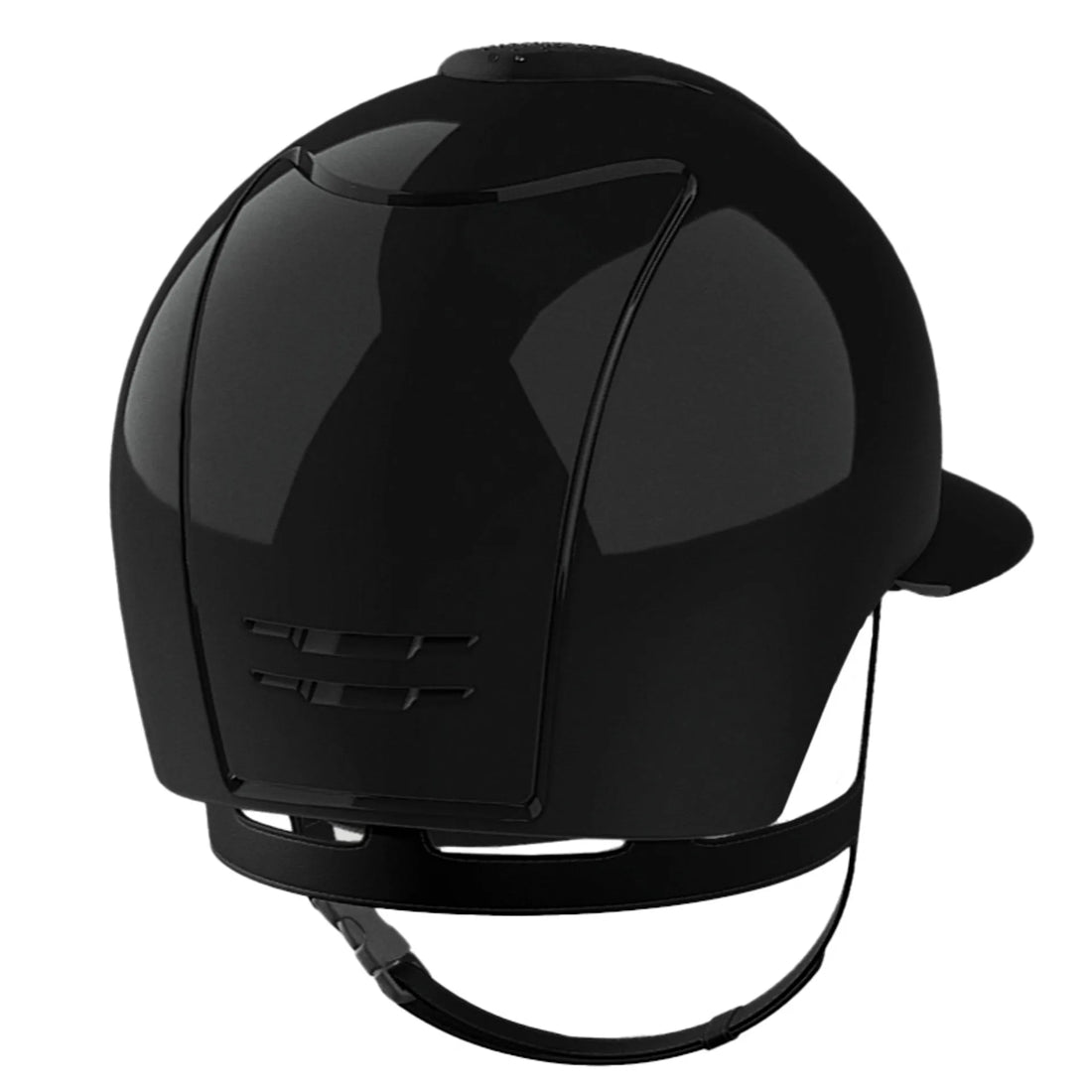 KEP Cromo 2.0 Polo Polish/Suede Nebula Riding Hat - Black/Silver