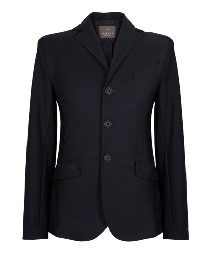 The Laguso men’s Jack show jacket is made from a high quality bi stretch sports jersey for maximum movement. The three button front closure give a smart finish. Fitted cut allows this jacket extremely comfortable and flattering.  The Laguso iconic patch is on the back to finish the look.  Breathable