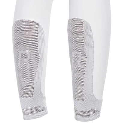 The Cavalleria Toscana white RS Revolution Breeches use energizing compression The Special textile helps legs feeling lighter at the end of the day thanks to a stretch and compressive system that improves blood flow, reducing fatigue for every day, every use are Stronger than your hardest riding day.  This material is extremely resistant to dirt andabrasions: the fibers recived a Special treatment for keeping it cleaner for longer.