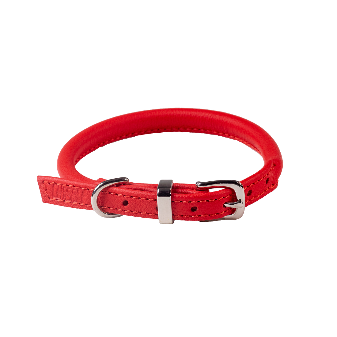 The rolled leather collar is ideal for dogs with long or curly coats. The rolled construction helps to prevent knots forming in the coat (lookin&