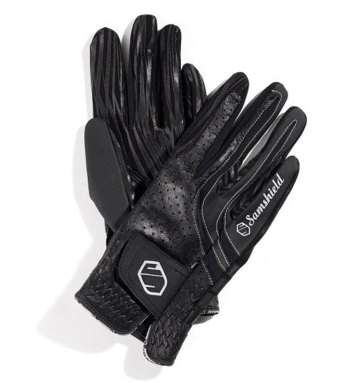 The Samshield V skin stretch glove is a highly technical, durable glove. It has a perforated front for comfort and breathability. Textured Silicone grip on the inside. Ergonomically designed for a perfect fit and freedom of movement when riding. Finished with the Samshield logo. 
