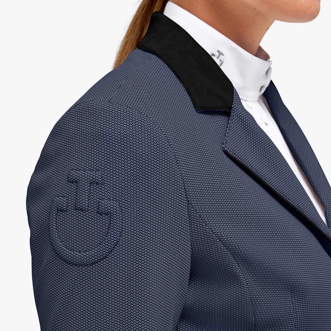 The Cavalleria Toscana classic GP competition riding jacket in the new shade of blue 7J00.