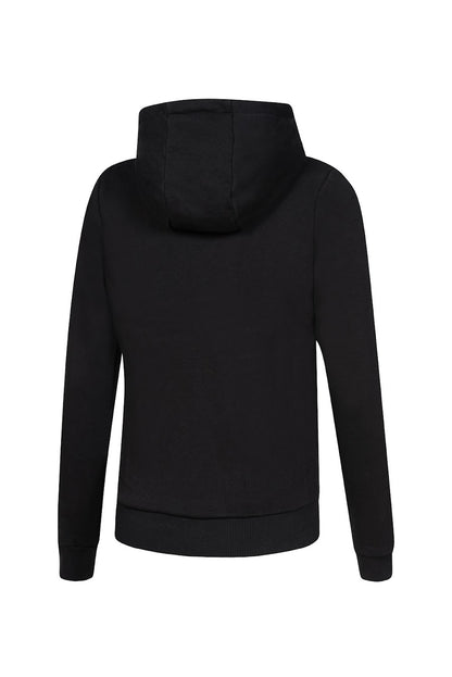 The Equiline Castic zip up hoodie will keep you warm this winter.   This stylish hoodie is lined with black faux fur and finished with a white Equiline logo and two pockets.