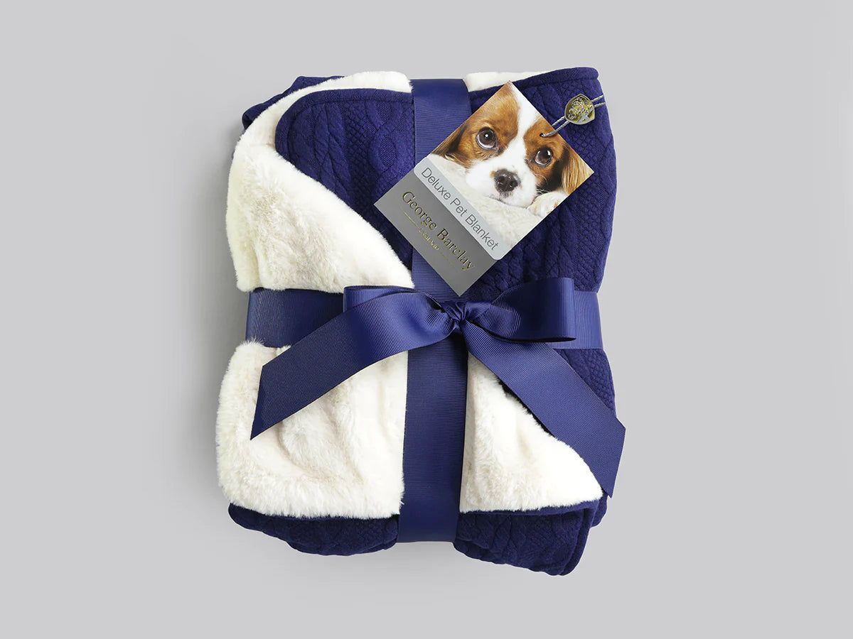 George Barclay Blue Deluxe Pet Blanket