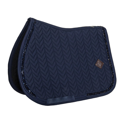 The stunning glitter and stone Kentucky pad in size pony, available in black or navy.
