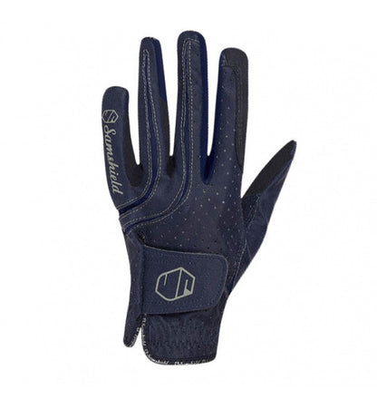 The Samshield Navy V skin hunter riding glove is a highly technical, durable glove. It has a perforated front for comfort and breathability. A suede finish on the inside for grip and durability. Ergonomically designed for a perfect fit and freedom of movement when riding. Finished with the Samshield logo on the front.