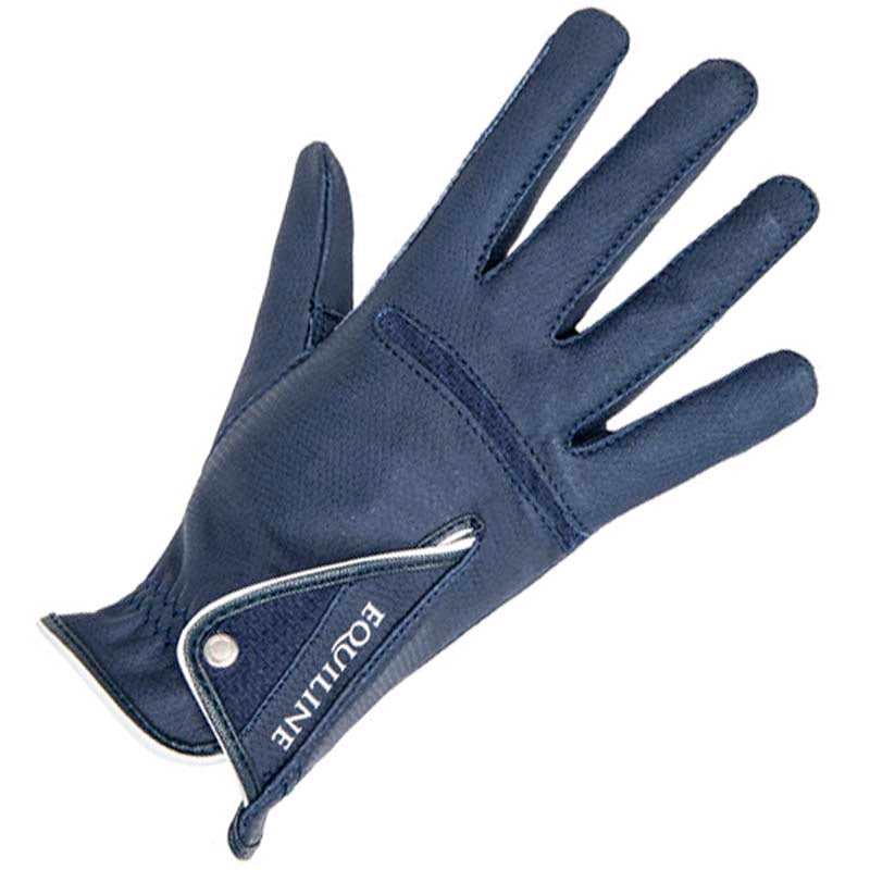 EQUILINE X-GLOVE NAVY GLOVES WITH EQUILINE LOGO