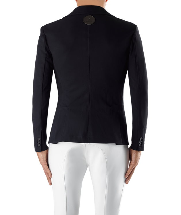 The Laguso men’s Jack show jacket is made from a high quality bi stretch sports jersey for maximum movement. The three button front closure give a smart finish. Fitted cut allows this jacket extremely comfortable and flattering.  The Laguso iconic patch is on the back to finish the look.  Breathable