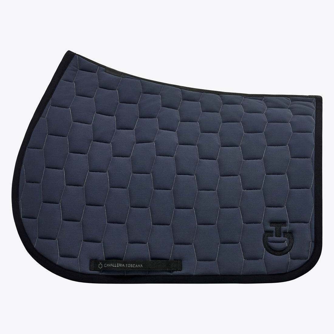 Cavalleria Toscana Grey Quilted Geometric Jumping Saddle Pad