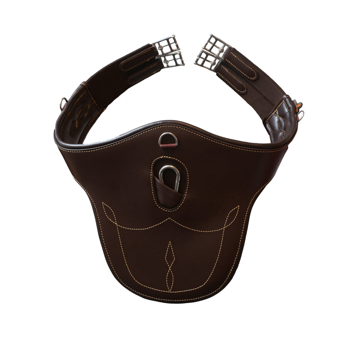 Kentucky stud girth made with artificial leather making it supple and comfortable and very easy to care and maintain. Made in an anatomical shape to mould around your horse and offer them maximum protection. 