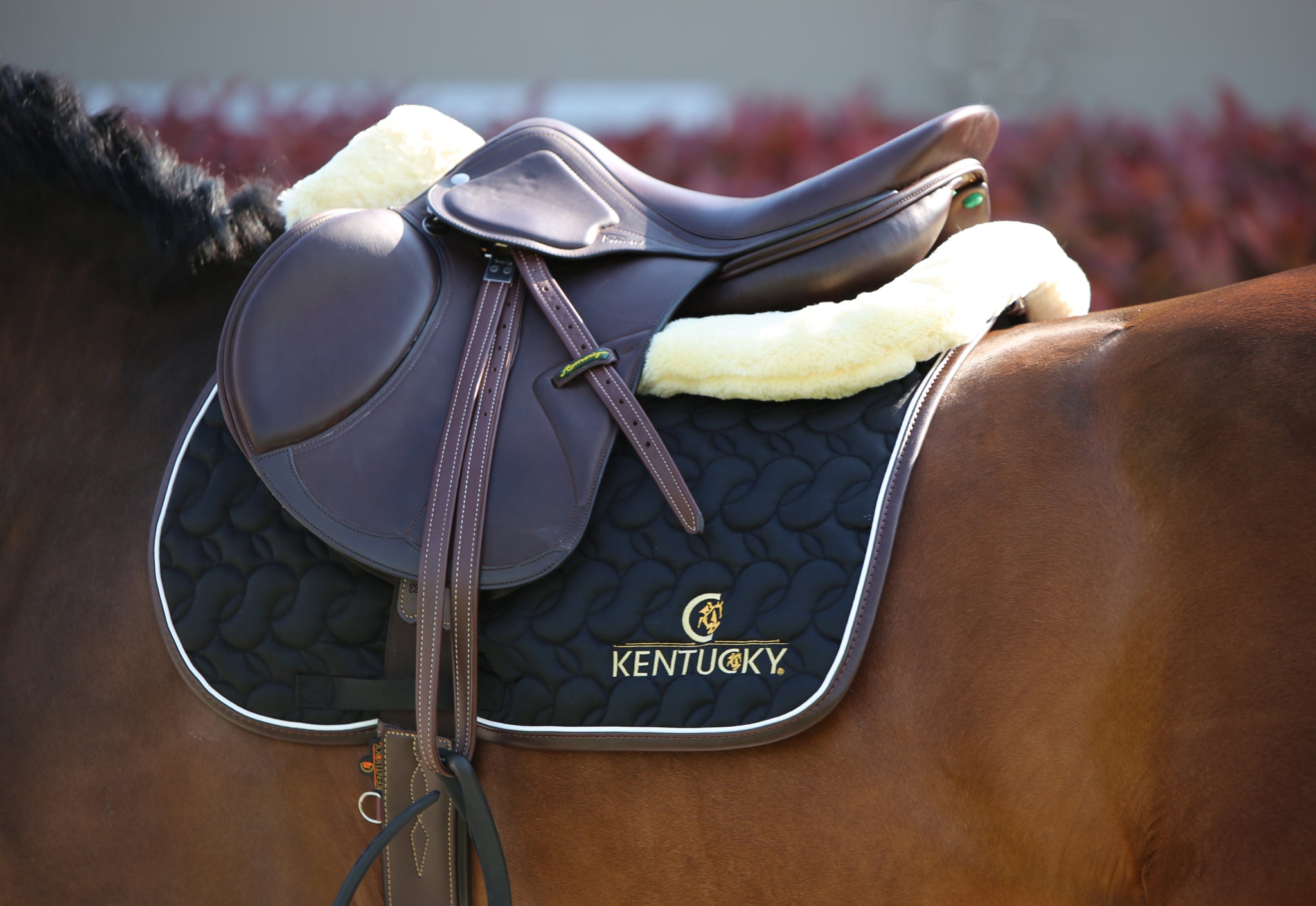 This ultra-thin Kentucky Half Pad has been developed with advanced technical materials to offer the rider a closer contact with their horse, while also protecting the horse&