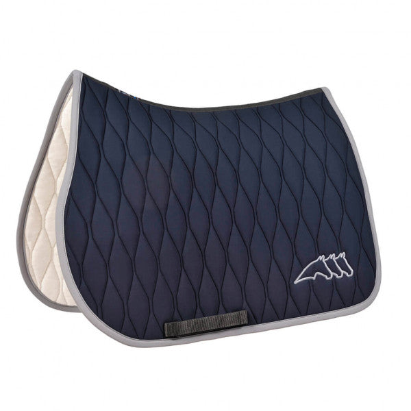 Equiline Navy Contrast Trim Nessen Jumping Saddle Pad